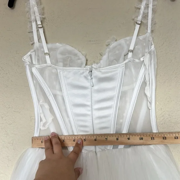 Nathalie House of CB White Wedding Dress - Picture 10 of 16